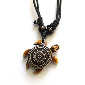 New Turtle Necklace Resin Adjustable Unisex Men Women